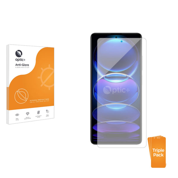 3pk Optic+ Anti-Glare Screen Protectors for Xiaomi Redmi Note 12 Pro+