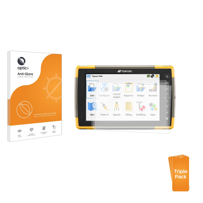 3-pack of Anti-Glare Screen Protectors for Topcon FC-6400