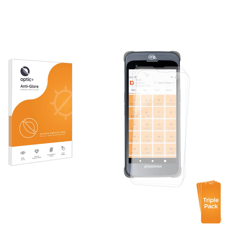 3-pack of Anti-Glare Screen Protectors for Orderman 10