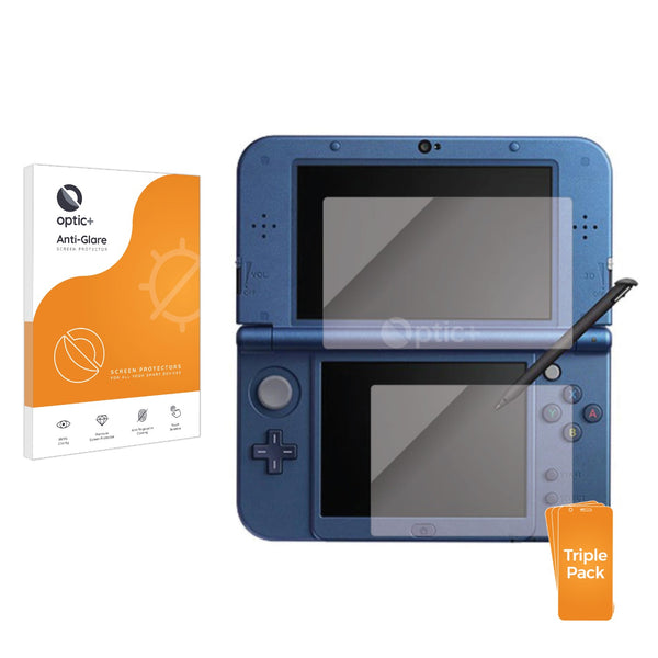 3pk Optic+ Anti-Glare Screen Protectors for Nintendo 3DS XL SPM7800