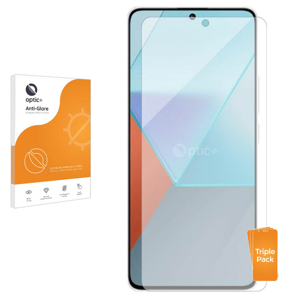 3pk Optic+ Anti-Glare Screen Protectors for Xiaomi Redmi Note 13R Pro