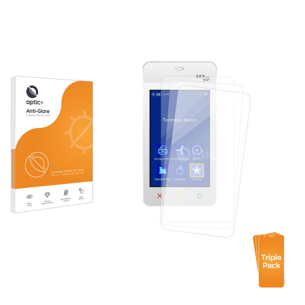 3-pack of Anti-Glare Screen Protectors for Pax CCV  Fly A77