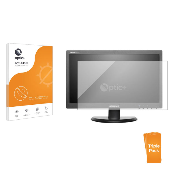 3pk Optic+ Anti-Glare Screen Protectors for Lenovo ThinkVision E1922s