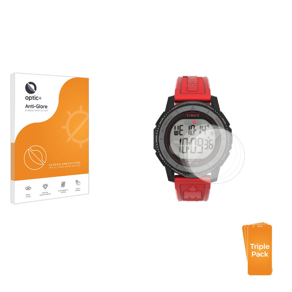 3-pack of Anti-Glare Screen Protectors for Timex Ironman Adrenaline TW5M57900