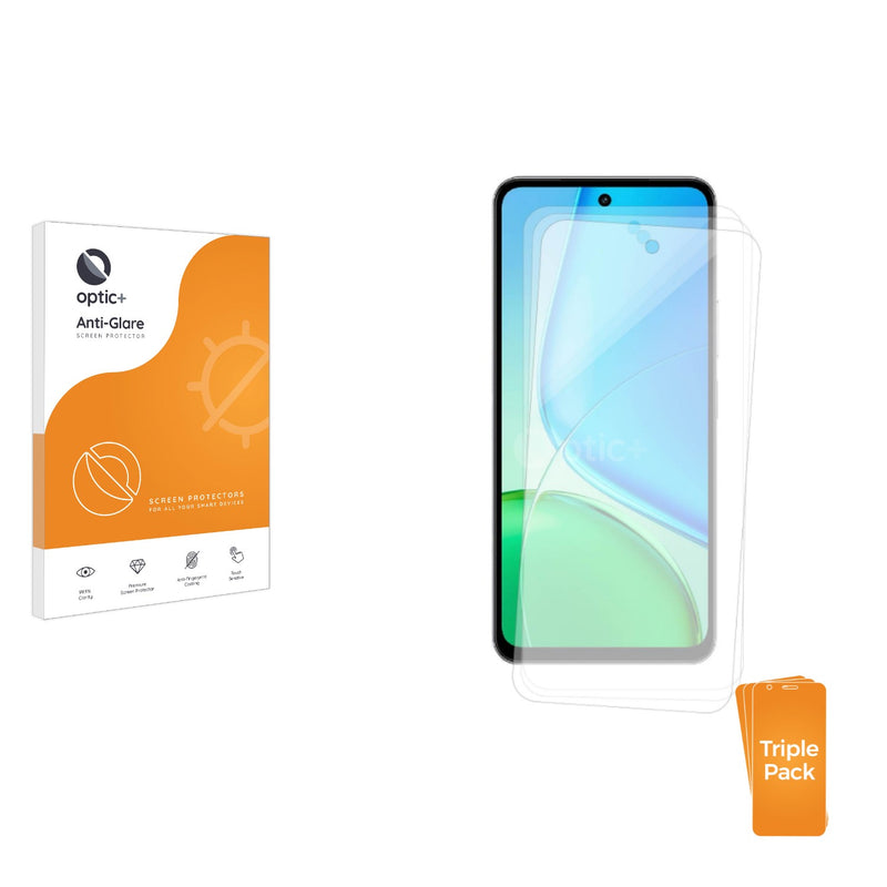 3-pack of Anti-Glare Screen Protectors for Vivo Y29 4G