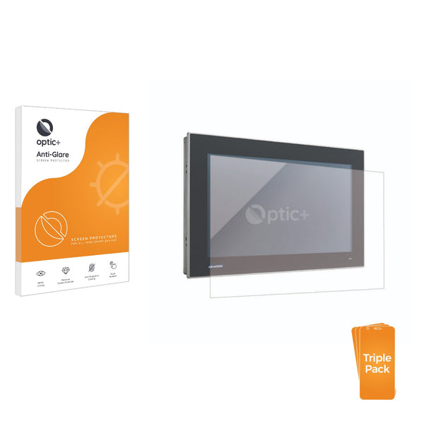 3pk Optic+ Anti-Glare Screen Protectors for Advantech FPM-215W