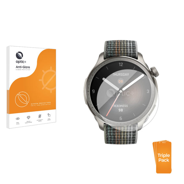 3pk Optic+ Anti-Glare Screen Protectors for Huami Amazfit Balance