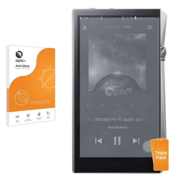 3pk Optic+ Anti-Glare Screen Protectors for Astell & Kern SP2000