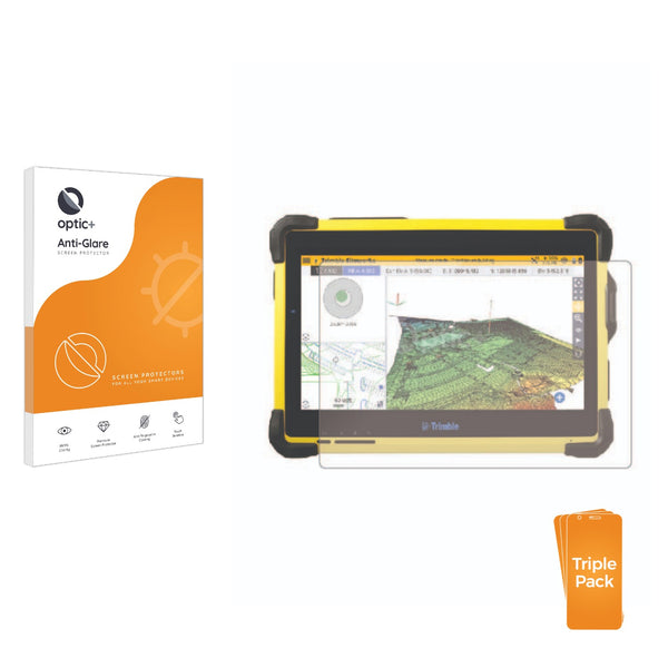 3pk Optic+ Anti-Glare Screen Protectors for Trimble T10