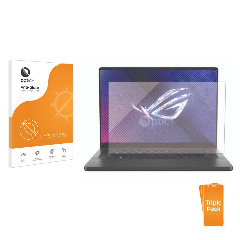 3pk Optic+ Anti-Glare Screen Protectors for ASUS ROG Zephyrus G14 2024 GA403