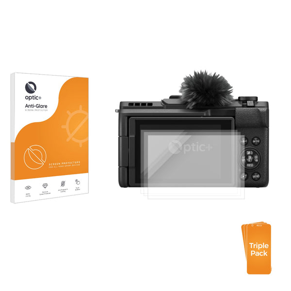 3-pack of Anti-Glare Screen Protectors for Canon PowerShot V1