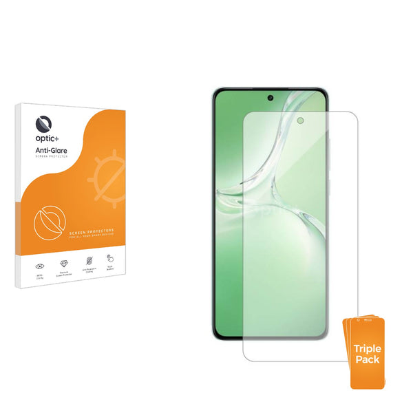 3-pack of Anti-Glare Screen Protectors for Oppo K12 Plus