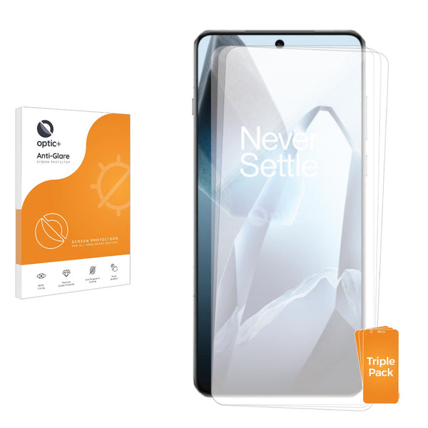 3-pack of Anti-Glare Screen Protectors for OnePlus 13
