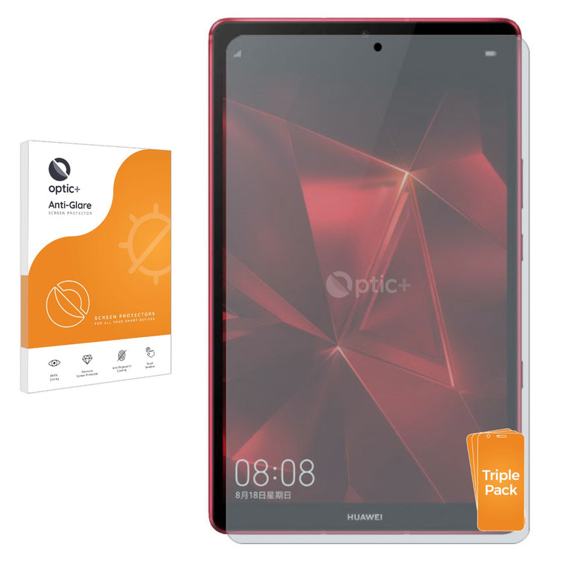 3pk Optic+ Anti-Glare Screen Protectors for Huawei MediaPad M6 Turbo 8.4