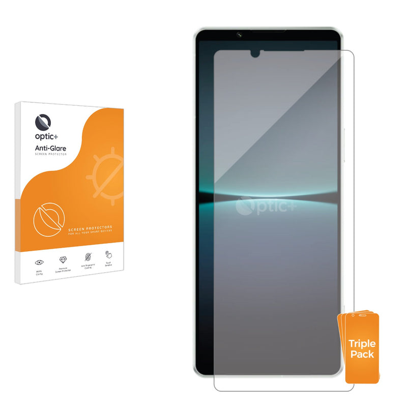 3pk Optic+ Anti-Glare Screen Protectors for Sony Xperia 1 V