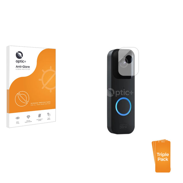 3pk Optic+ Anti-Glare Screen Protectors for Blink Video Doorbell