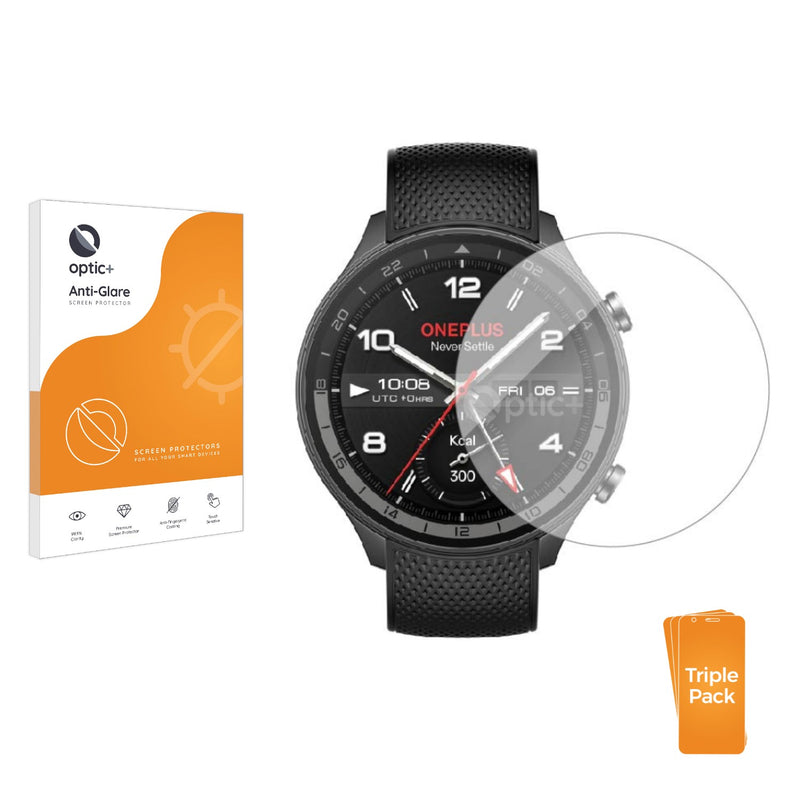 3-pack of Anti-Glare Screen Protectors for OnePlus watch 2R