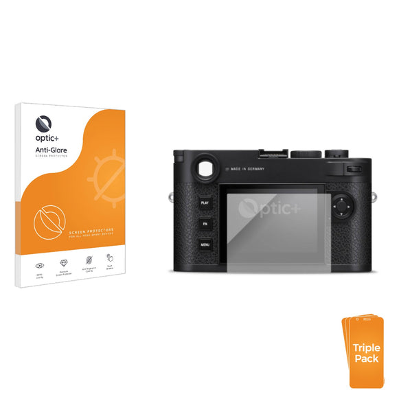3pk Optic+ Anti-Glare Screen Protectors for Leica M11-P