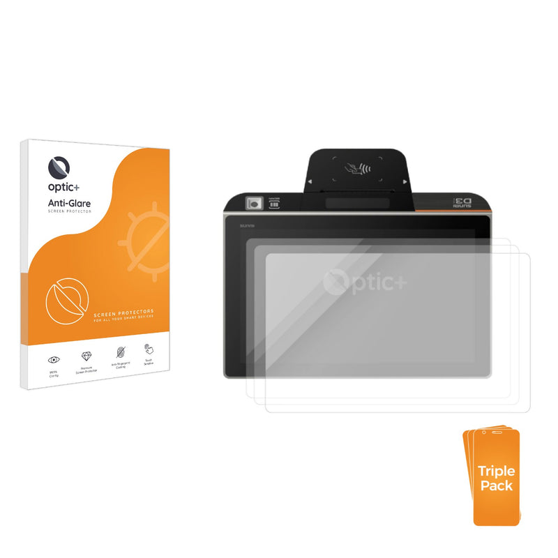 3-pack of Anti-Glare Screen Protectors for Sunmi D3 Mini