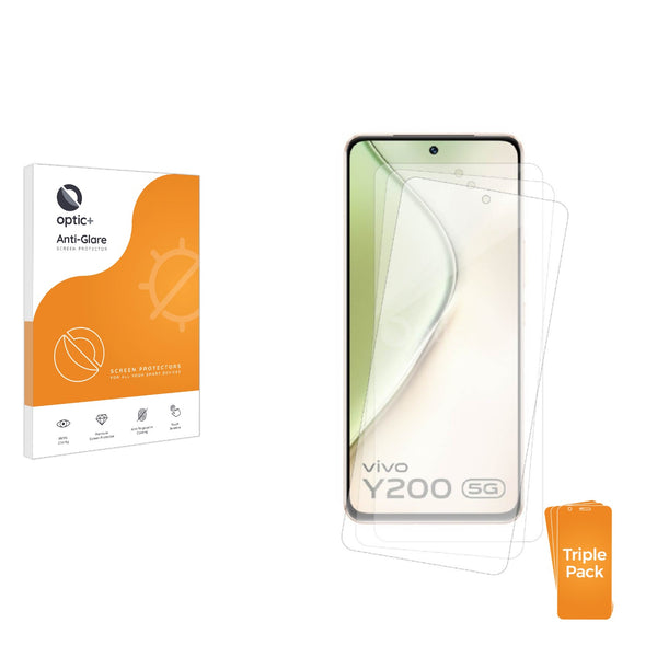 3-pack of Anti-Glare Screen Protectors for Vivo Y200