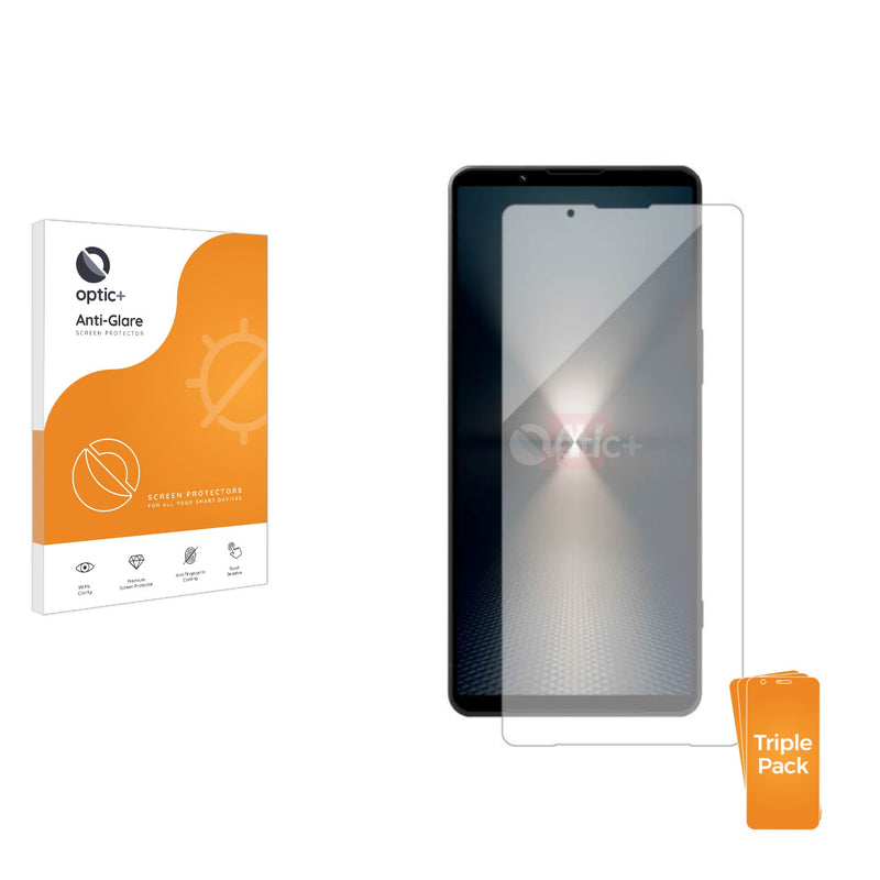 3pk Optic+ Anti-Glare Screen Protectors for Sony Xperia 1 VI