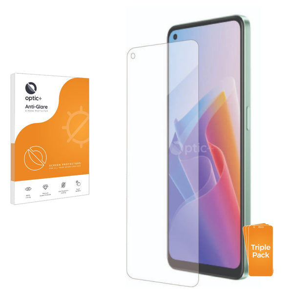 3pk Optic+ Anti-Glare Screen Protectors for Oppo F21 Pro 5G