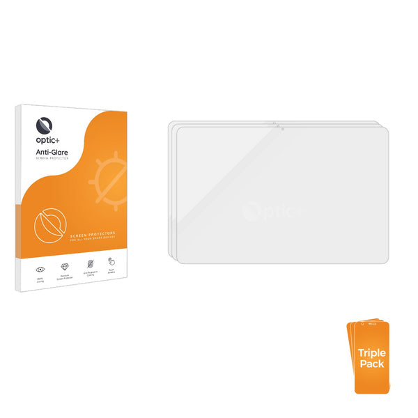 3-pack of Anti-Glare Screen Protectors for Lenovo Yoga Tab Plus 2025