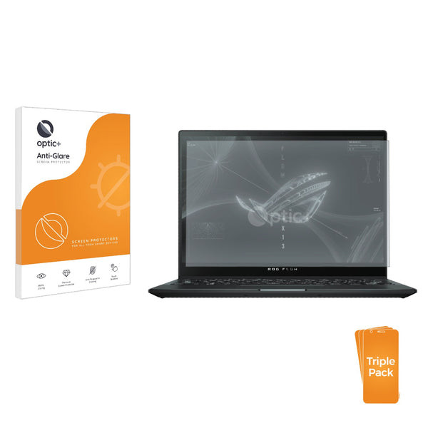 3pk Optic+ Anti-Glare Screen Protectors for Asus Rog Flow X13 2-in-1