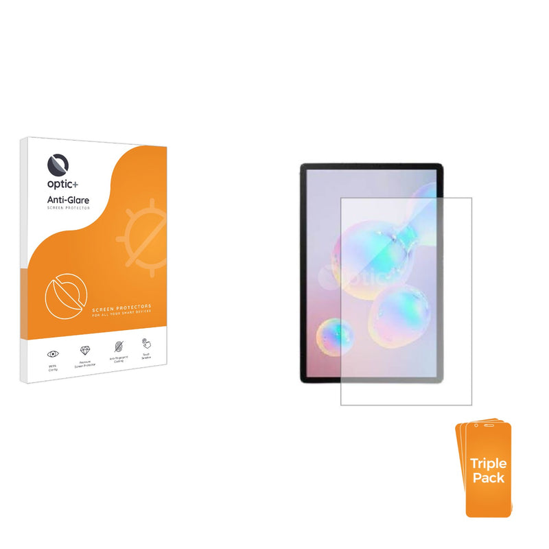 3pk Optic+ Anti-Glare Screen Protectors for Samsung Galaxy Tab S6 WiFi