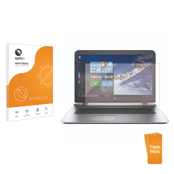 3pk Optic+ Anti-Glare Screen Protectors for HP ProBook 470 G3