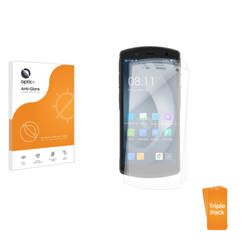 3-pack of Anti-Glare Screen Protectors for Urovo DT50S 5.7