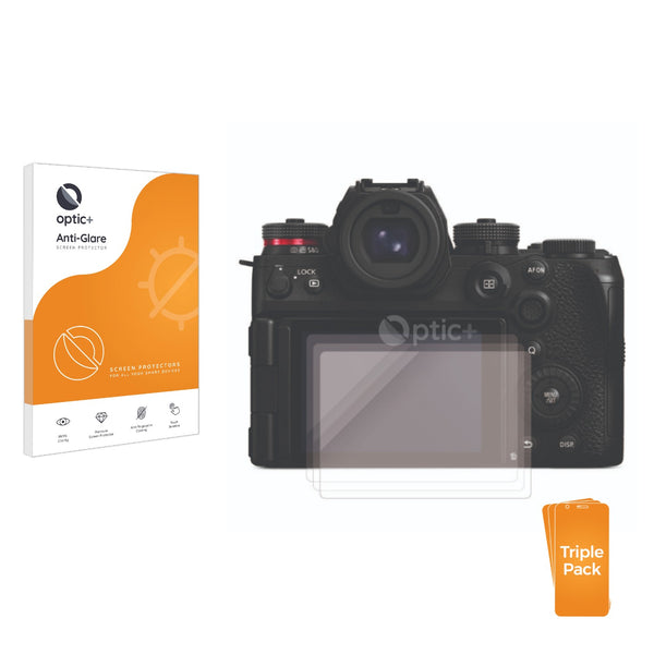 3-pack of Anti-Glare Screen Protectors for Panasonic Lumix DC-S1II