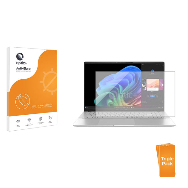 3pk Optic+ Anti-Glare Screen Protectors for ASUS Vivobook S 15 S5507