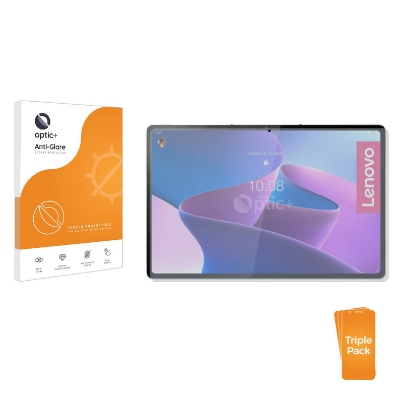 3pk Optic+ Anti-Glare Screen Protectors for Lenovo Tab P12 Pro