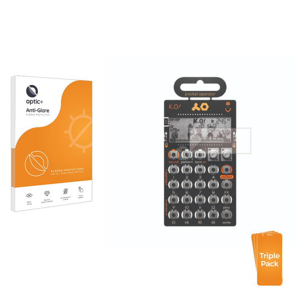 3pk Optic+ Anti-Glare Screen Protectors for Teenage Engineering PO-33 K.O