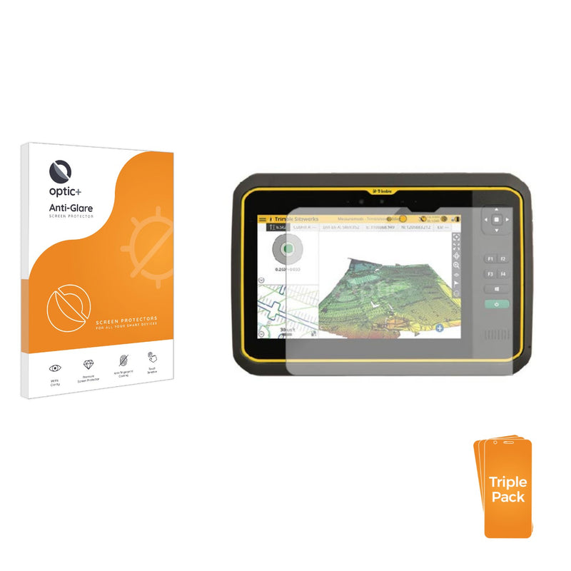 3pk Optic+ Anti-Glare Screen Protectors for Trimble T7