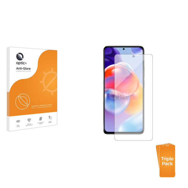 3pk Optic+ Anti-Glare Screen Protectors for Xiaomi Redmi Note 11 Pro 5G