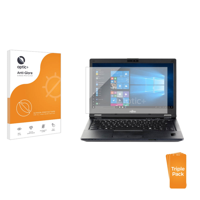 3pk Optic+ Anti-Glare Screen Protectors for Fujitsu Lifebook U7310