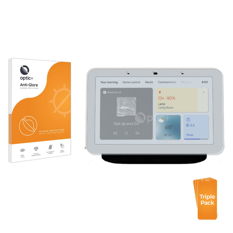 3pk Optic+ Anti-Glare Screen Protectors for Google Nest Hub 2