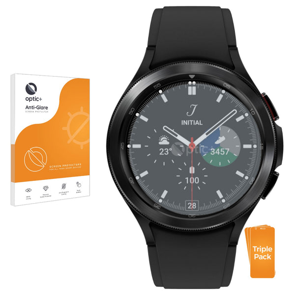 3pk Optic+ Anti-Glare Screen Protectors for Samsung Galaxy Watch 4 Classic (46mm)