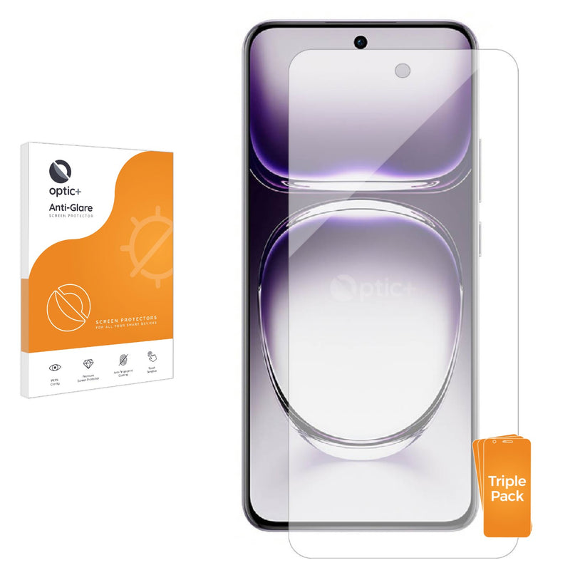 3-pack of Anti-Glare Screen Protectors for Oppo Reno 12 Pro