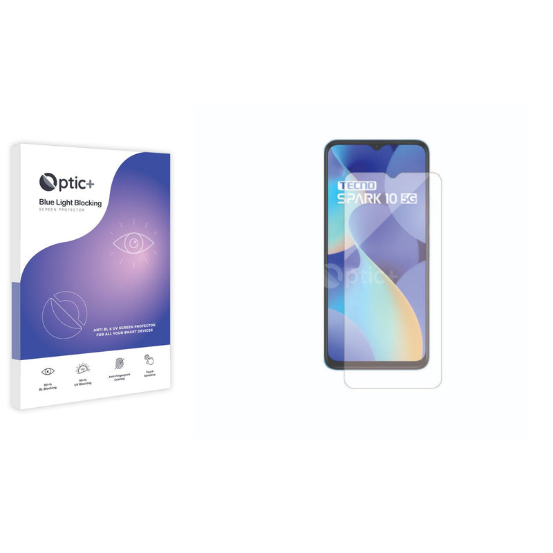 Optic+ Blue Light Blocking Screen Protector for Tecno Spark 10 5G