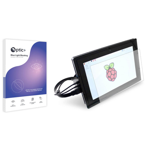 Optic+ Blue Light Blocking Screen Protector for Joy-IT 7 LCD Display