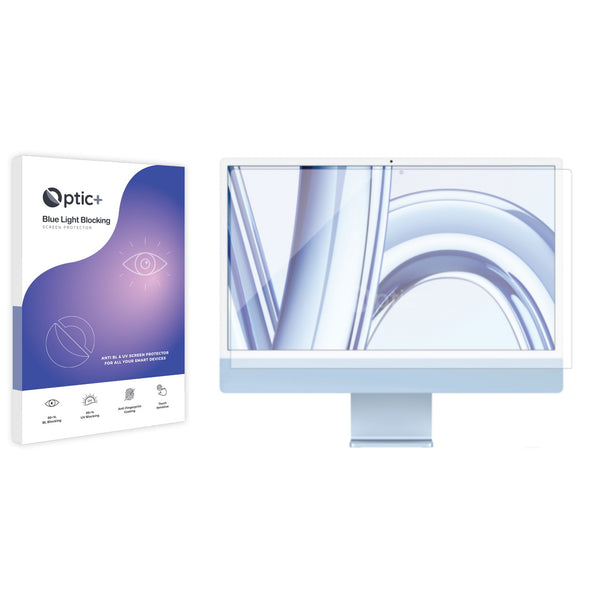 Optic+ Blue Light Blocking Screen Protector for Apple iMac 24" M3 2023