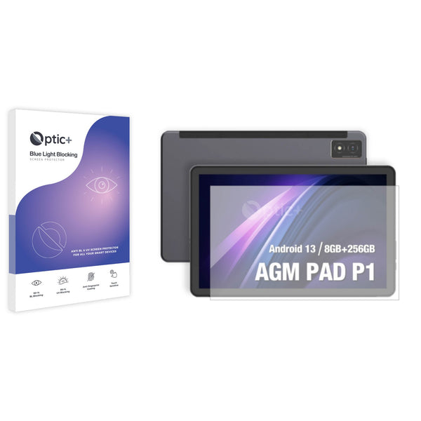 Optic+ Blue Light Blocking Screen Protector for AGM Pad P1