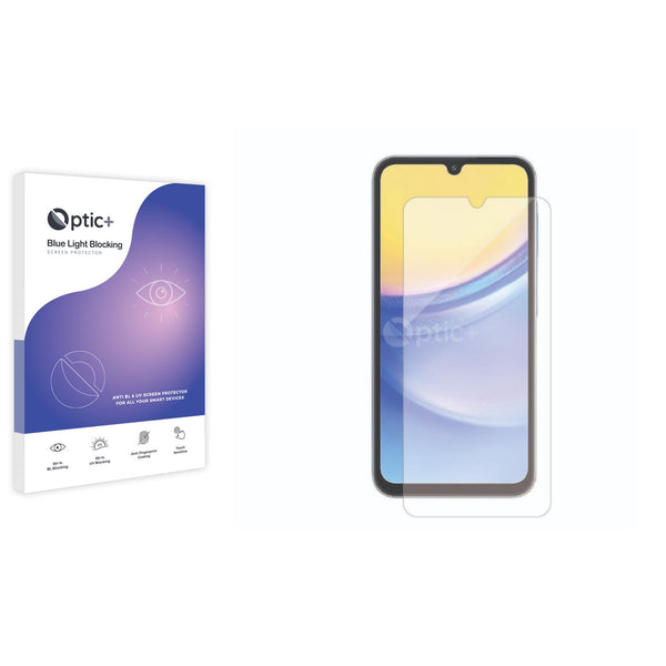 Optic+ Blue Light Blocking Screen Protector for Samsung Galaxy A15