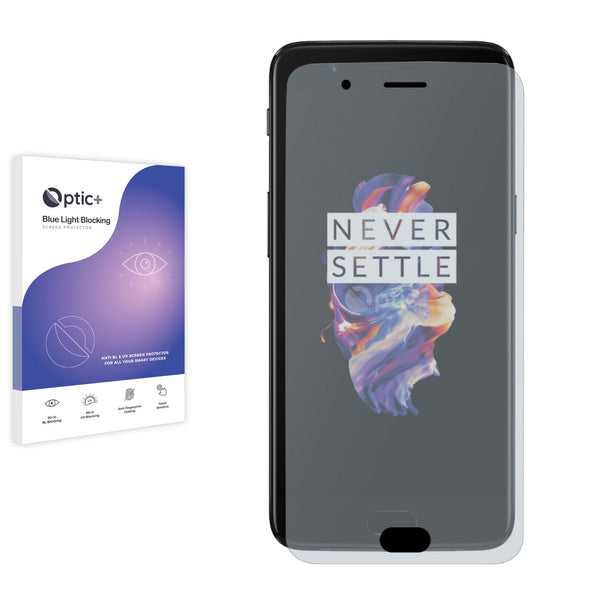 Optic+ Blue Light Blocking Screen Protector for OnePlus 5