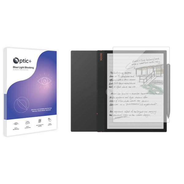 Optic+ Blue Light Blocking Screen Protector for Onyx Boox Note Air 3 C