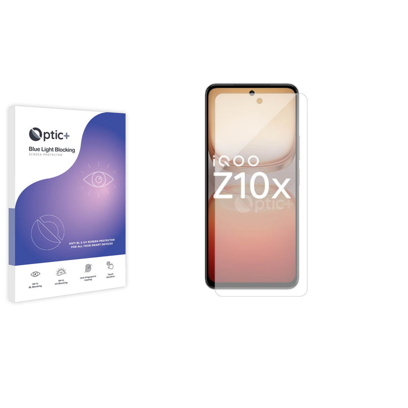 Blue Light Blocking Screen Protector for Vivo iQOO Z10x.