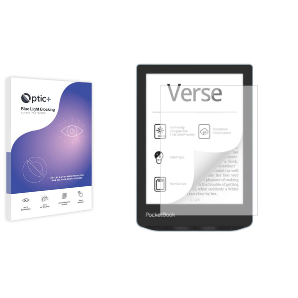 Optic+ Blue Light Blocking Screen Protector for PocketBook Verse